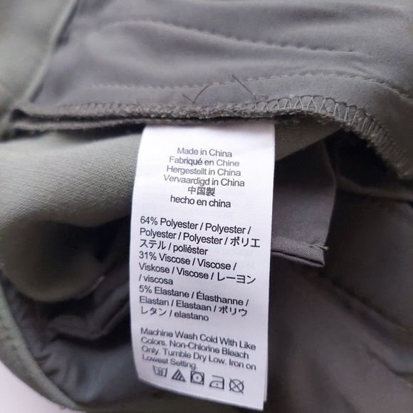 J. Crew Kate Straight Leg Stretch Green Chino Pants Women's Sz 14 NWT - Picture 6 of 13